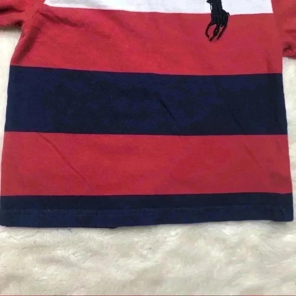 Polo By Ralph Lauren Red & Blue  Striped T-Shirt 2T - Picture 3 of 16